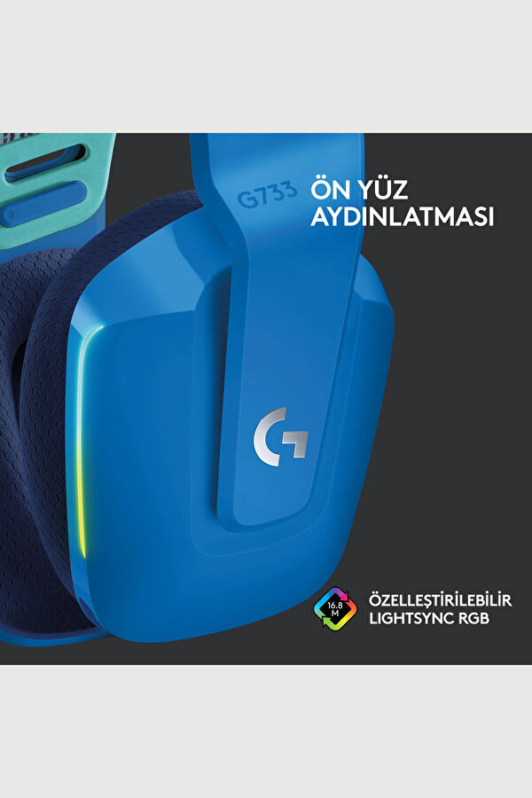 Logitech G G733 Lightspeed RGB Mavi 4
