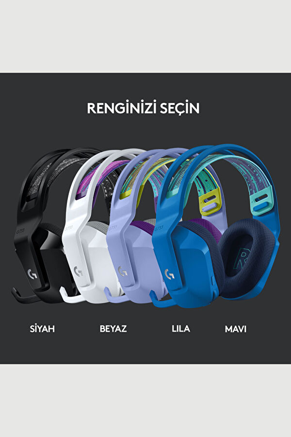 Logitech G G733 Lightspeed RGB Mavi 7