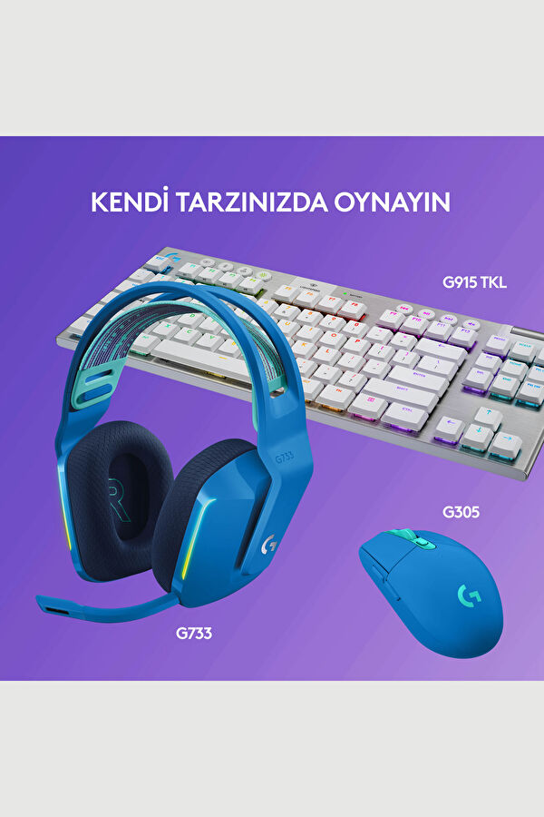 Logitech G G733 Lightspeed RGB Mavi 8