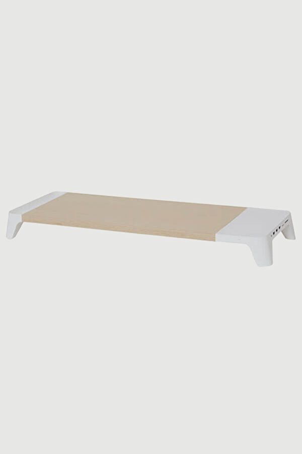 Eyes 8 White Hızlı Wireless Şarj Hazneli Çoklayıcılı Monitör Standı