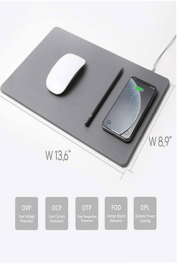 Hands 3 Pro Dusty Gray Wireless Şarjlı Mouse Pad 3