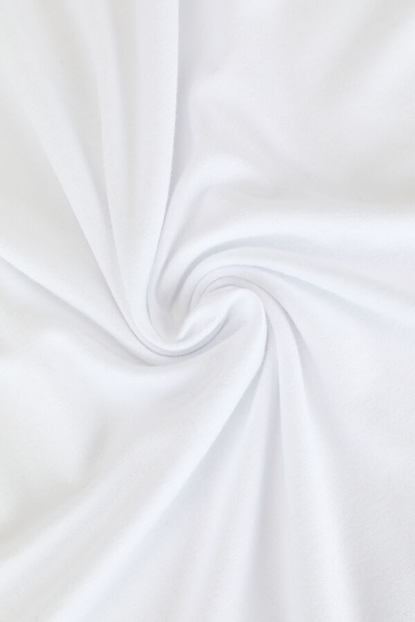Slim Fit White Crew Neck Men's T-Shirt 7