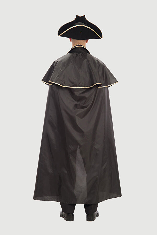 Venetian Black Cape In Taffetas 2