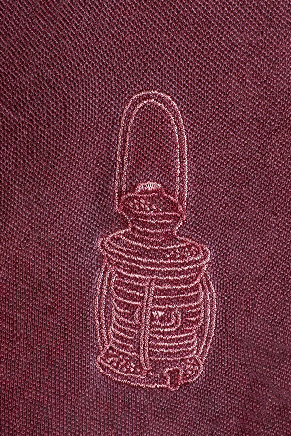 Mürdüm Polo Yaka Düz T-Shirt 3