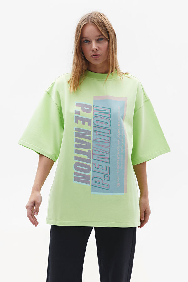 Relax Kalıp Sarı O Yaka T-Shirt 2