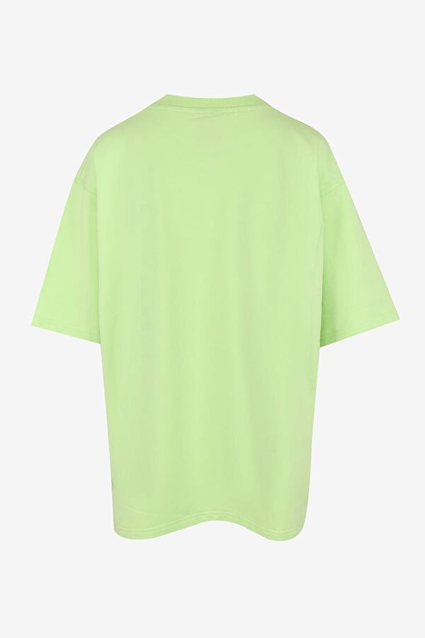 Relax Kalıp Sarı O Yaka T-Shirt 5
