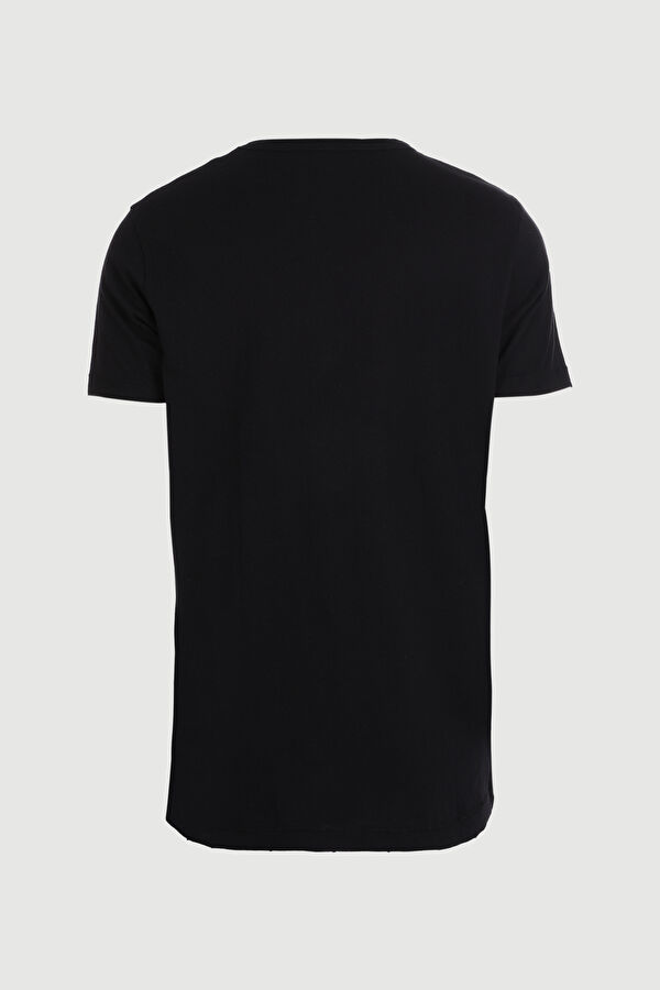 Black Crew Neck Men's T-Shirt 4