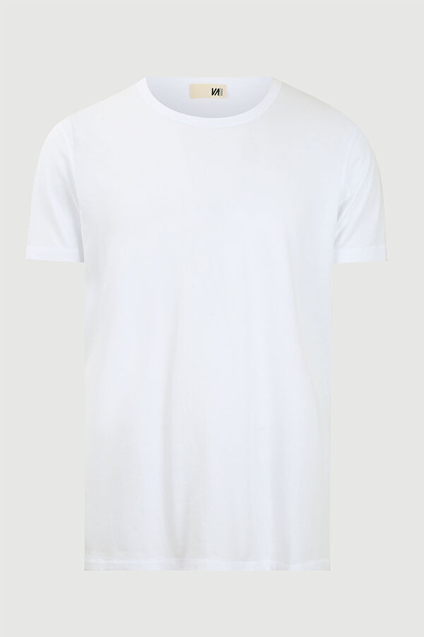 White Crew Neck Men's T-Shirt 3
