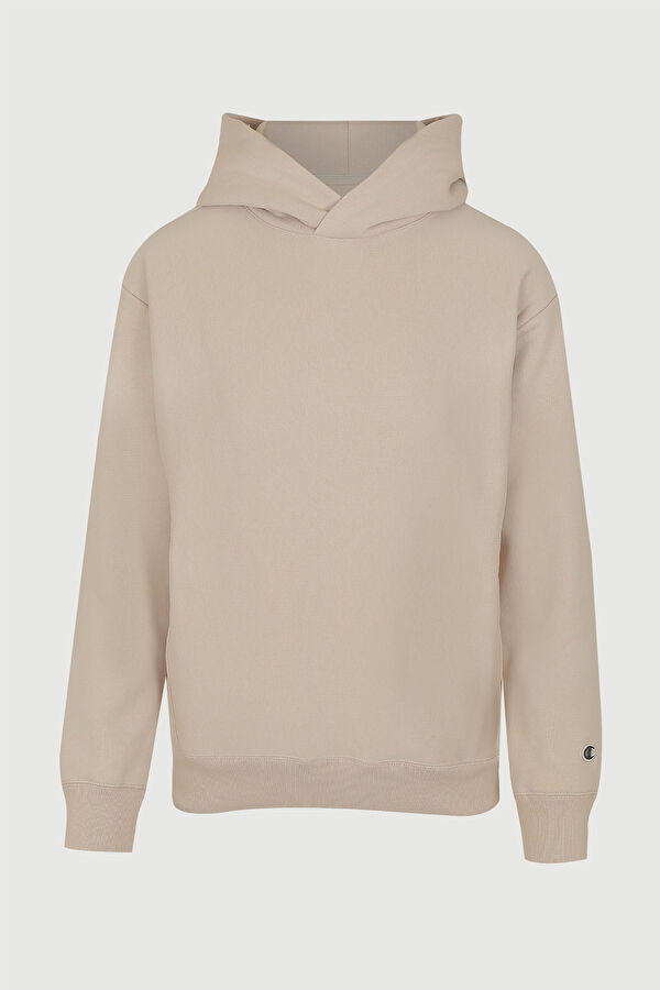 Bej Kapuşonlu Sweatshirt