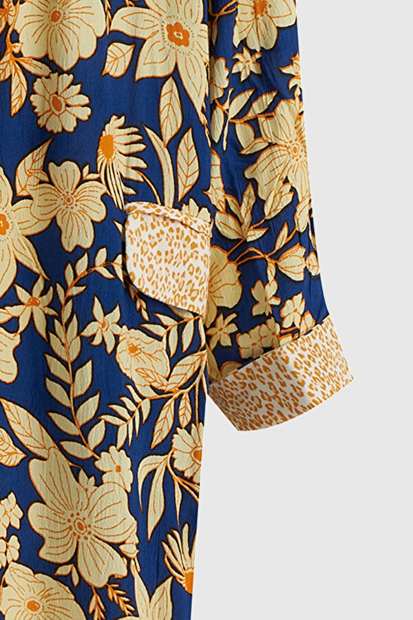 Lacivert Kaftan 3