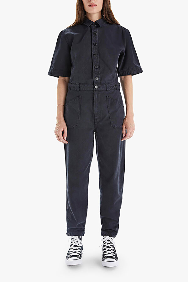 Siyah Denim Tulum