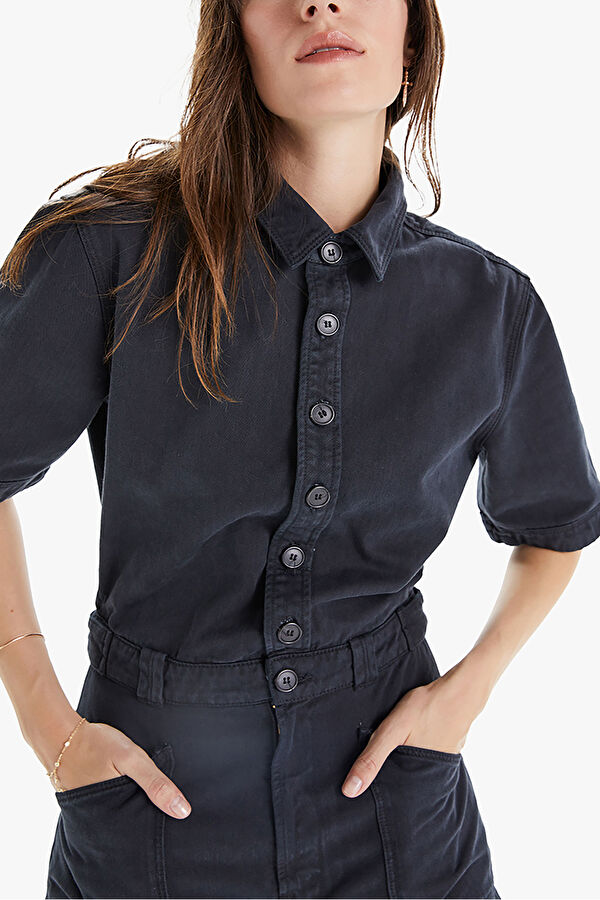 Siyah Denim Tulum 5