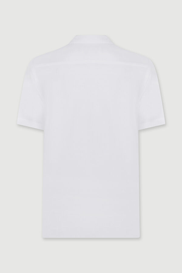 White Resort Collar Shirt 2
