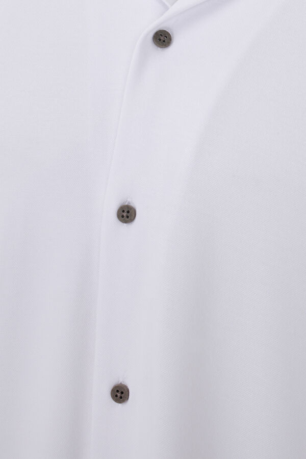 White Resort Collar Shirt 3