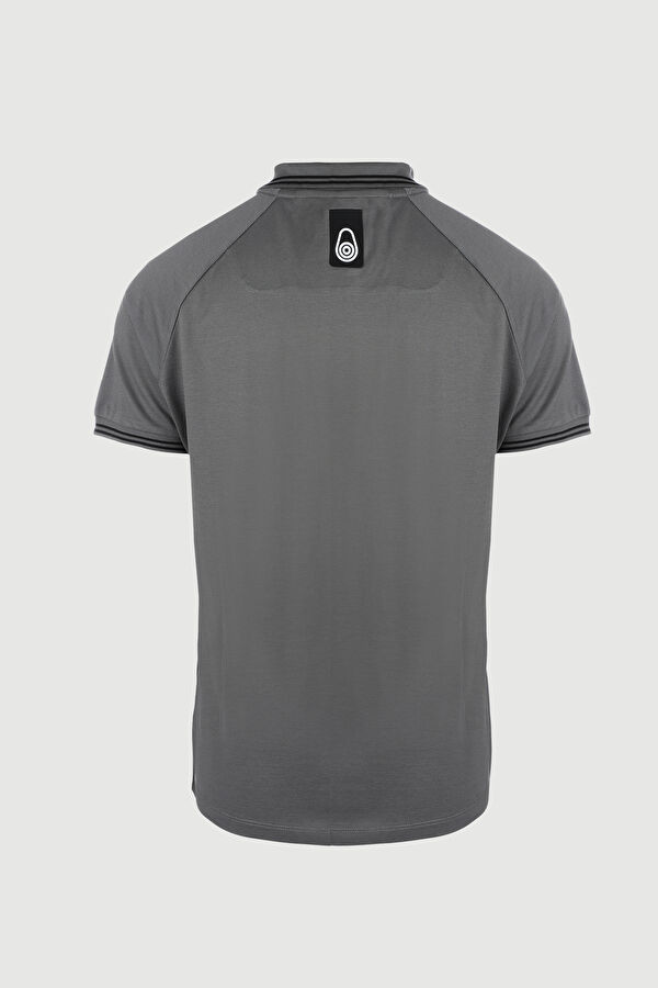 Gri Polo Yaka T-Shirt 2