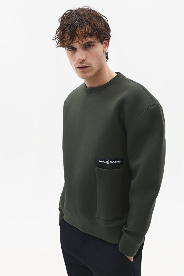 Yeşil Kapuşonlu Sweatshirt 2