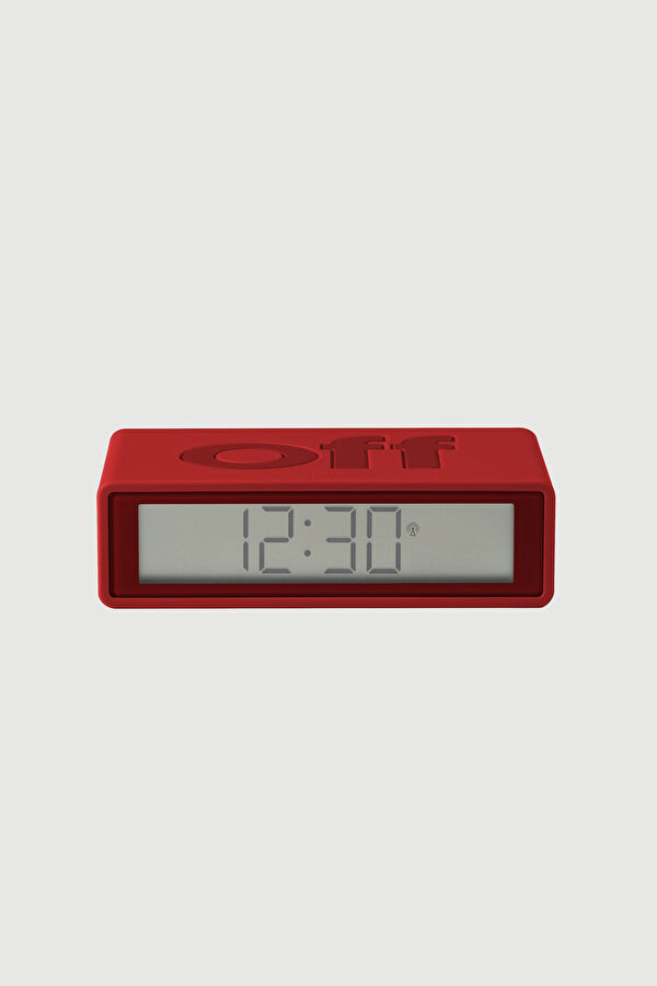 Lexon Flip Plus Alarm Saat, Red 3