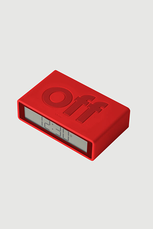Lexon Flip Plus Alarm Saat, Red 4