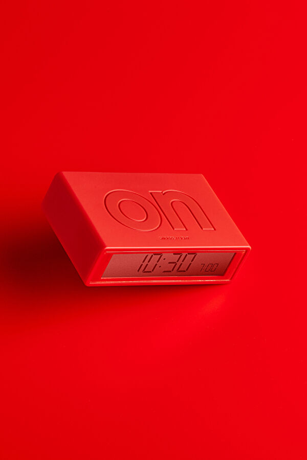 Lexon Flip Plus Alarm Saat, Red 7