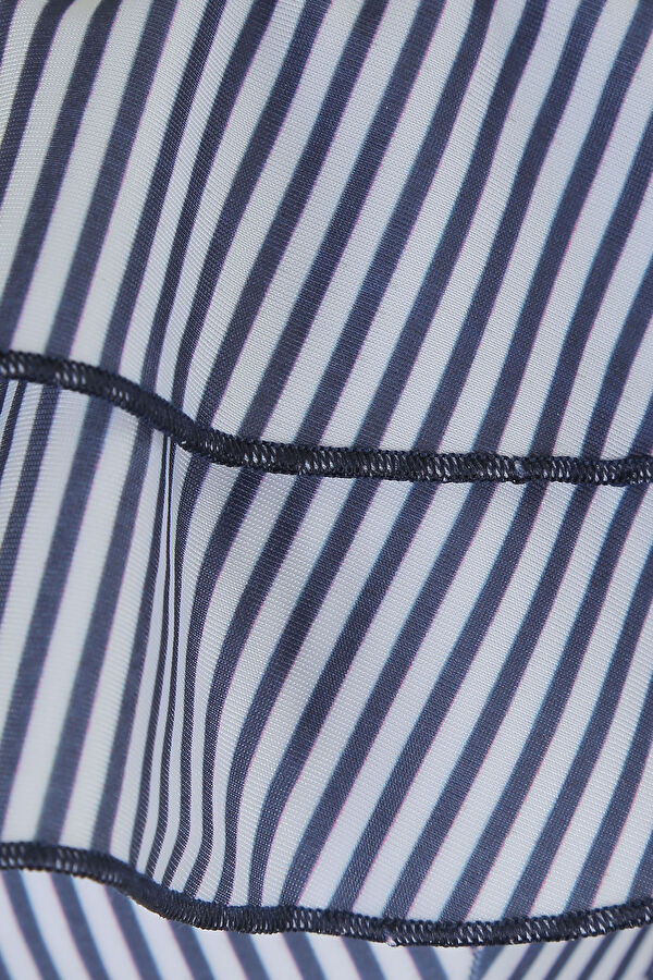 Mavi Desenli Askılı Bikini 3