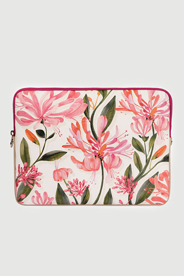 Mitte Laptop Kılıfı, Ecru, Pink
