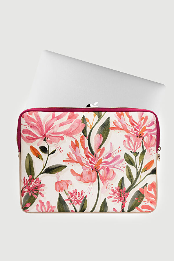 Mitte Laptop Kılıfı, Ecru, Pink 2