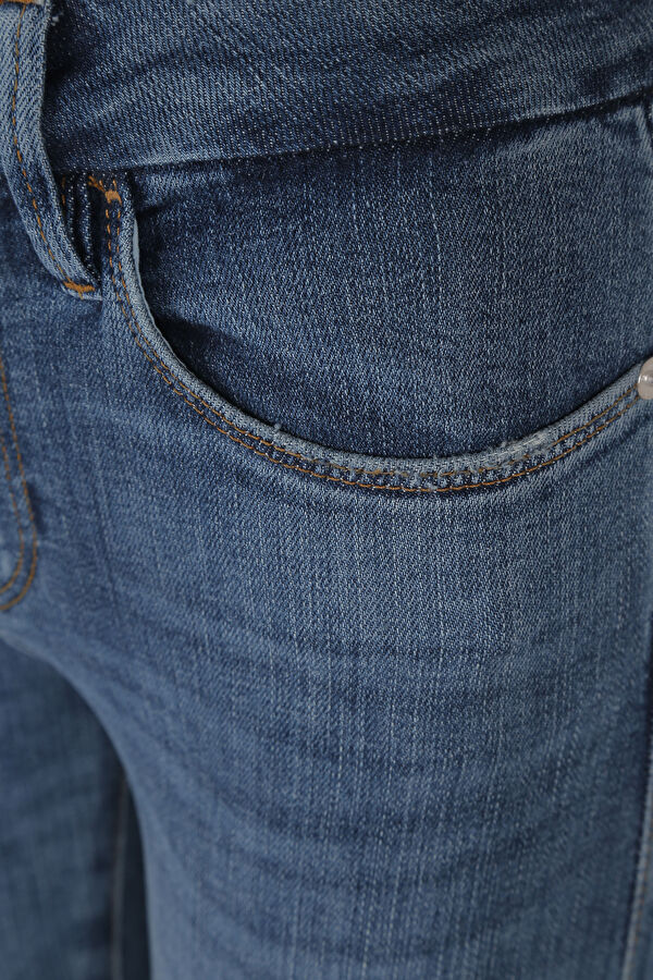 Lacivert Bol Paça Pantolon 5