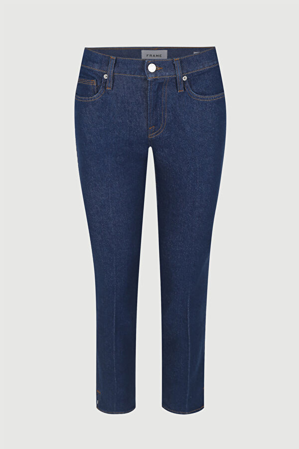 Lacivert Boru Paça Denim Pantolon 4