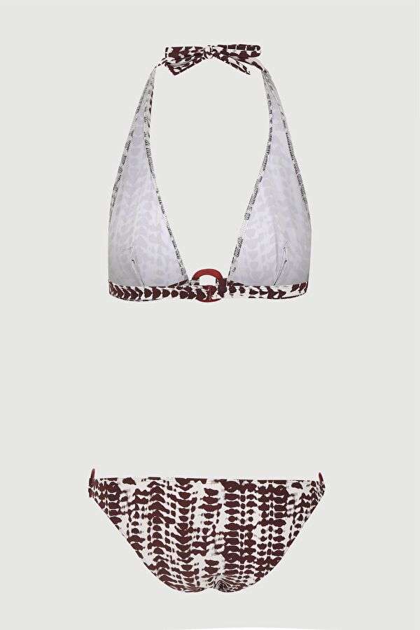 Bordo Desenli Bikini 2