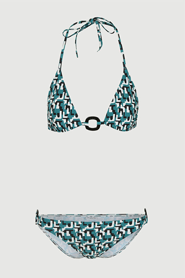 Mavi Desenli Bikini