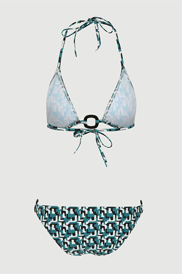 Mavi Desenli Bikini 2