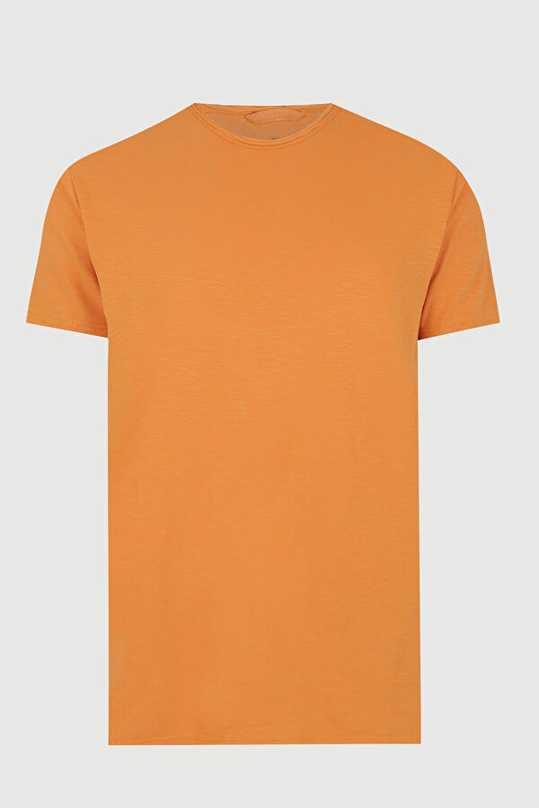 Turuncu Bisiklet Yaka T-Shirt 3
