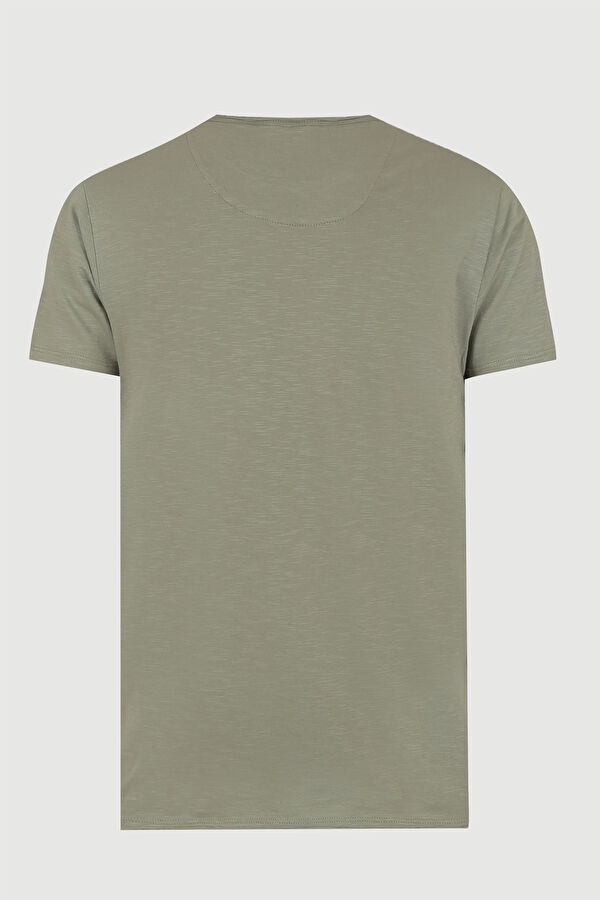 Yeşil Bisiklet Yaka T-Shirt 2
