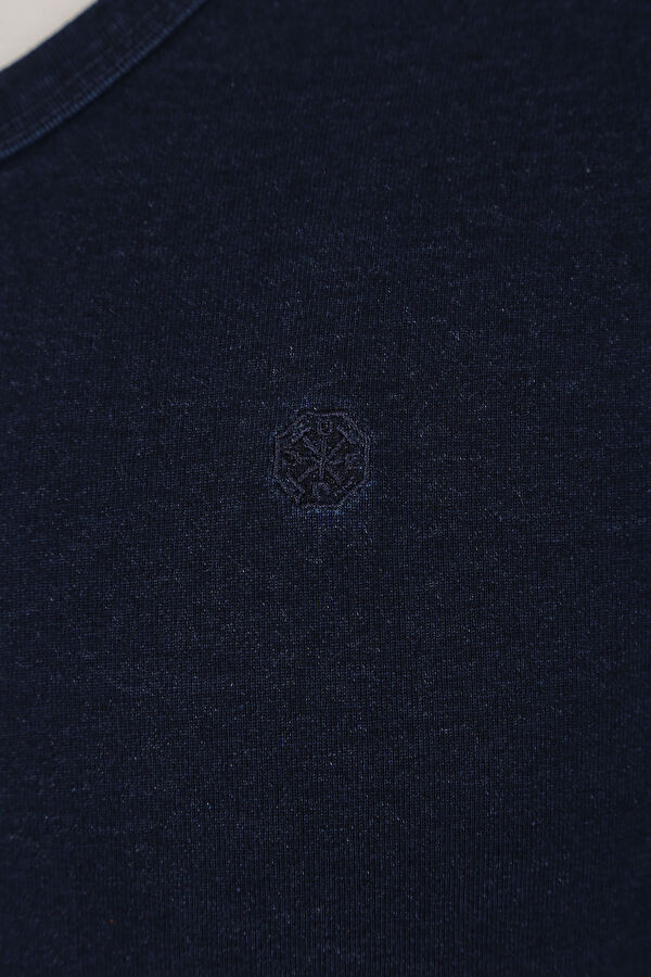 Lacivert V Yaka T-Shirt 5