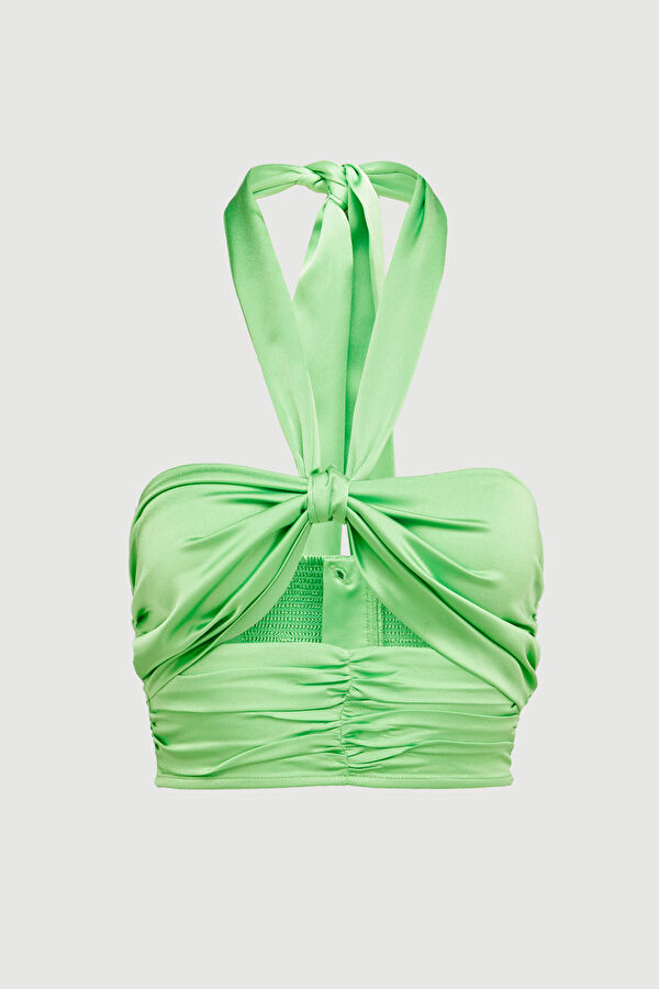 Light Green Strappy Women's Blouse