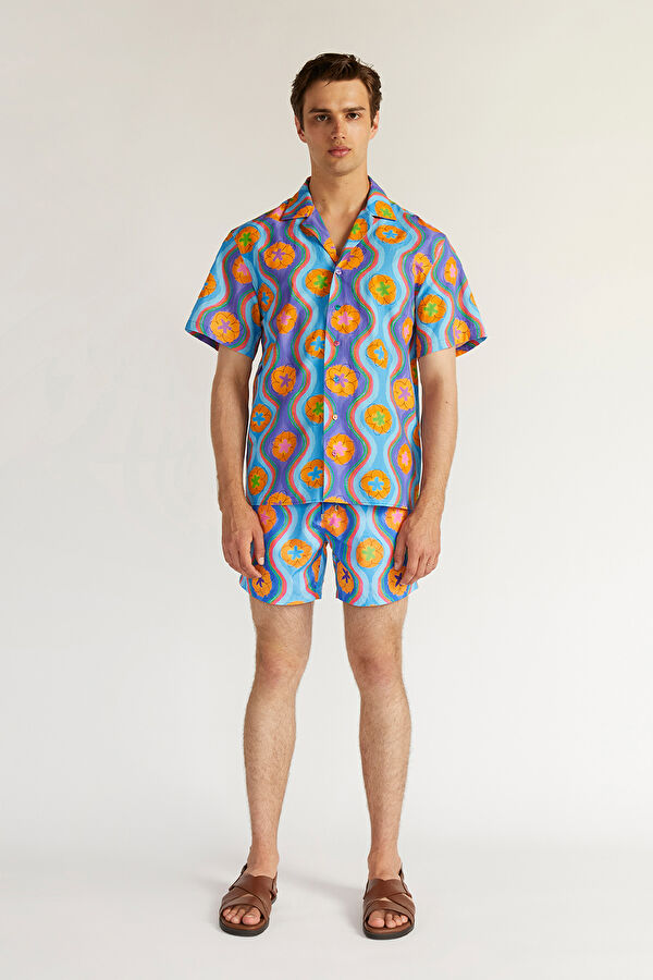 PSC X Siedres Blue Floral Men Mayo