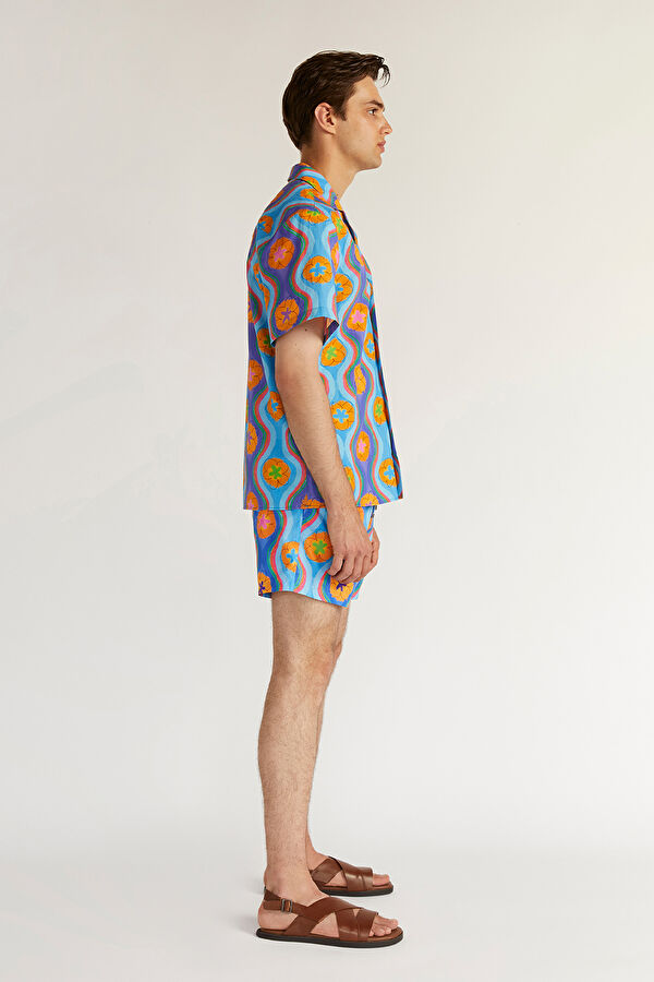 PSC X Siedres Blue Floral Men Mayo 2