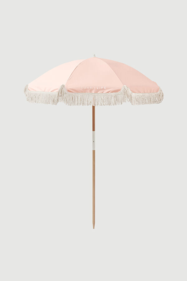 Luxe Plaj Şemsiyesi Pembe