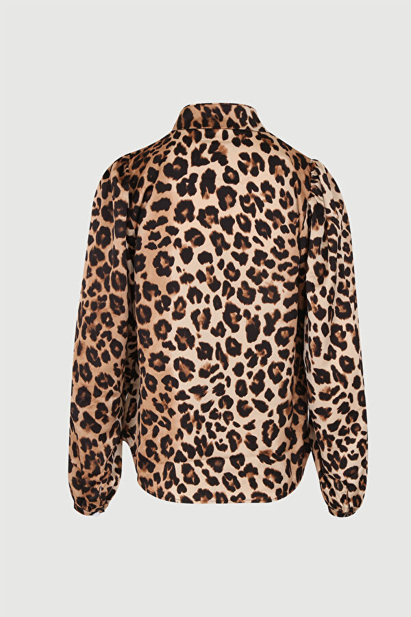 Tailored Kahve Animal Desenli Gömlek 2