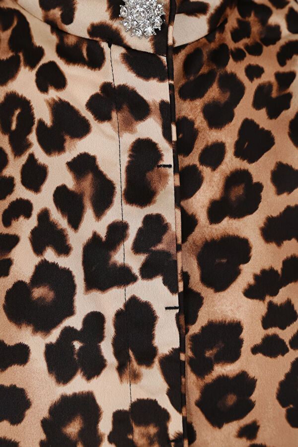 Tailored Kahve Animal Desenli Gömlek 3