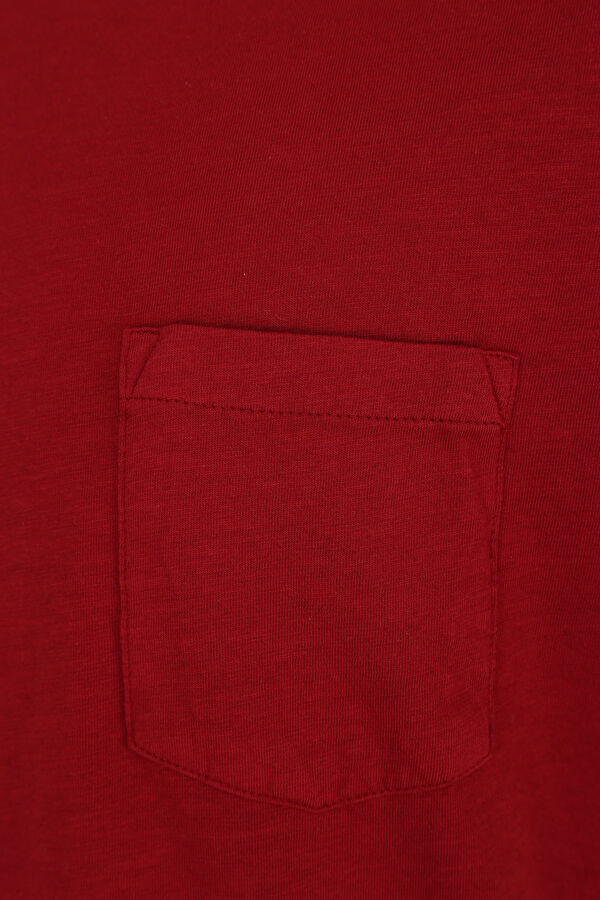Kırmızı Bisiklet Yaka T-Shirt 6