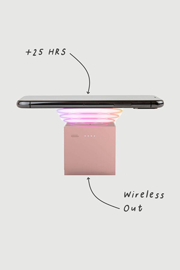 Cubo Premium Pink Kablosuz Şarj Aleti 2