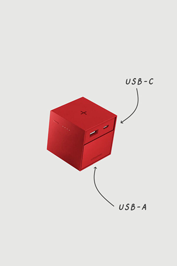 Cubo Two Red Kablosuz Şarj Aleti 3