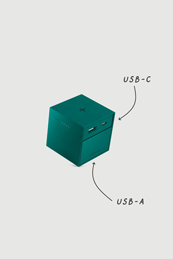 Cubo Two Emerald Kablosuz Şarj Aleti 3