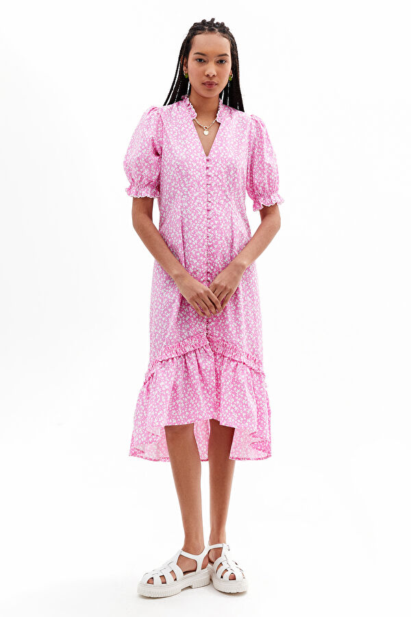 Pembe Maxi Elbise