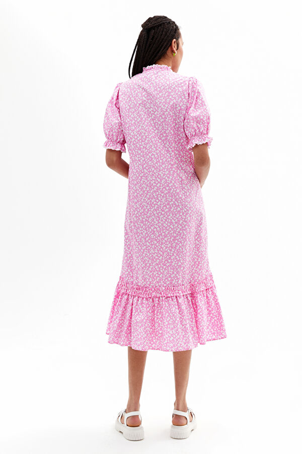 Pembe Maxi Elbise 3