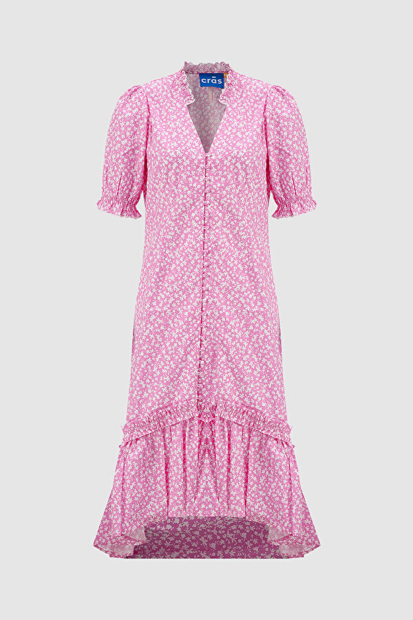 Pembe Maxi Elbise 4