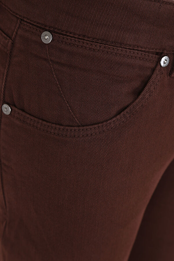 Kahve Skinny Jean Pantolon 6