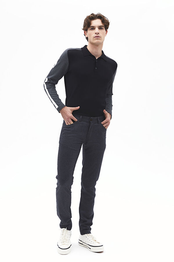 Koyu Gri Skinny Jean Pantolon 3