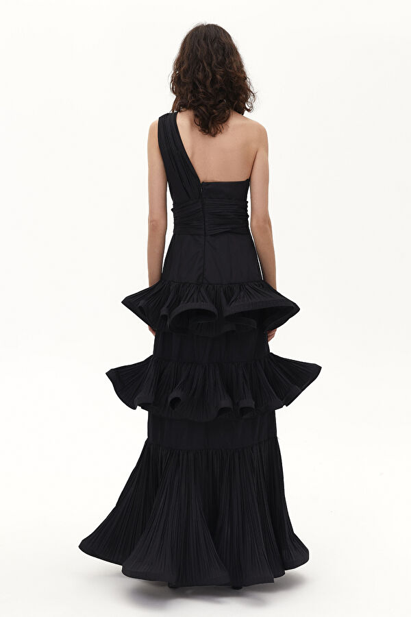 Siyah Maxi Elbise 3